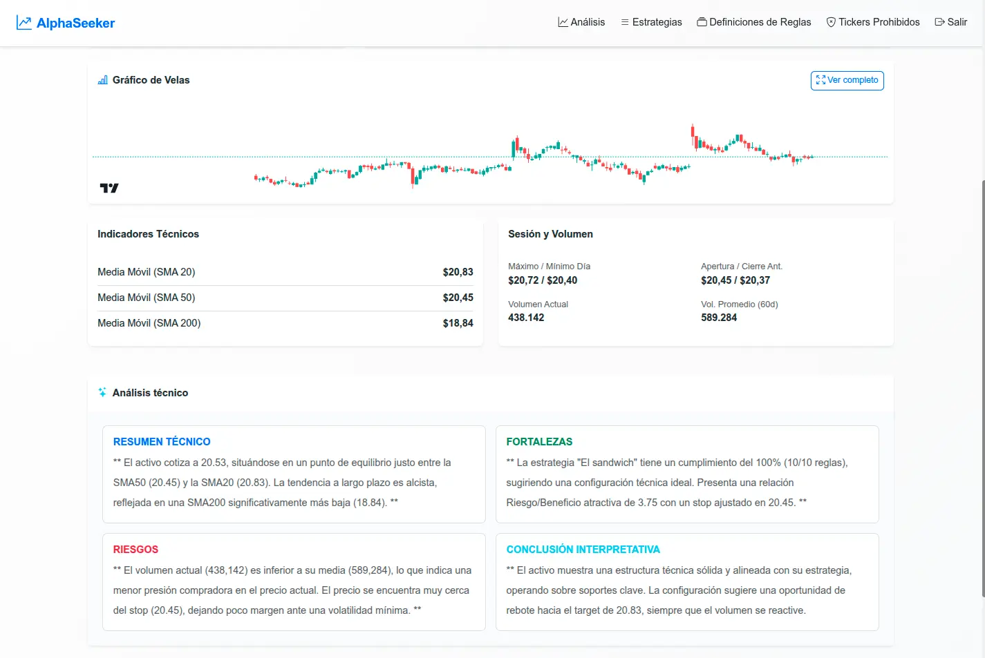 AlphaSeeker - Análisis IA del Ticker